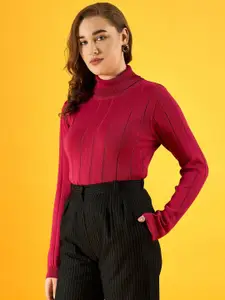 98 Degree North Women Striped Pullover