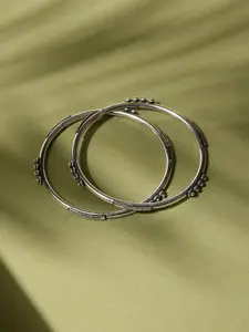 Fabindia Set Of 2 Silver-Plated Bangles