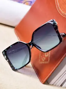 DressBerry Women Oversized Sunglasses with UV Protected Lens DBSG24-428-BL-Blue