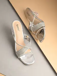 KARADDI Silver Confortable & Lightweight Heels