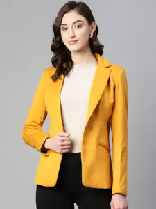 Purple State Slim-Fit Notched Lapel Single-Breasted Blazer