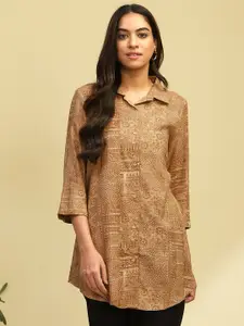 Biba Print Shirt Style Top