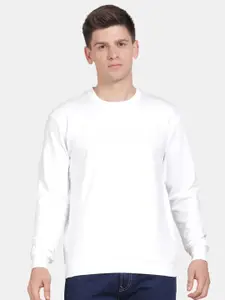 t-base Men Typography Printed Sweatshirt