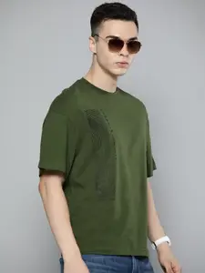 Indian Terrain Printed Oversized Pure Cotton T-shirt