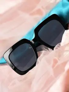 DressBerry Women Oversized Sunglasses with UV Protected Lens DBSG24-6921-BK-Black