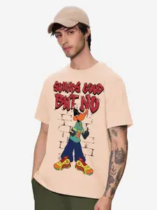 The Souled Store Men Graphic Printed Round Neck Cotton T-Shirt