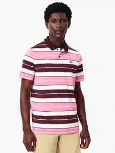 Lacoste Men Striped Polo Collar T-Shirt