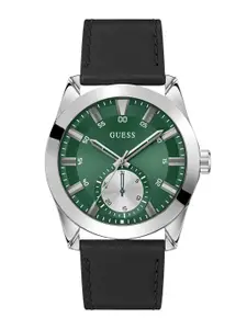 GUESS Men Dial & Leather Straps Analogue Watch GW0793G1