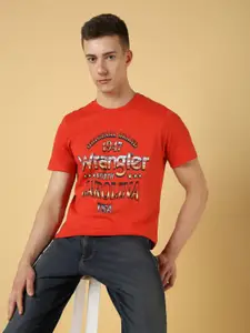 Wrangler Typography Printed Cotton T-shirt