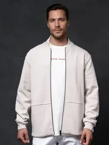 RARE RABBIT Men Solid Hooded Sweatshirt