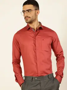 Thomas Scott Men Premium Cutaway Collar Solid Cotton Formal Shirt