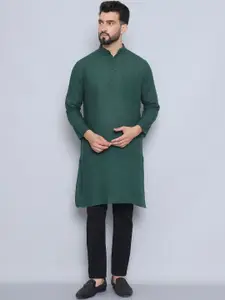 even Mandarin Collar Pure Cotton Straight Kurta