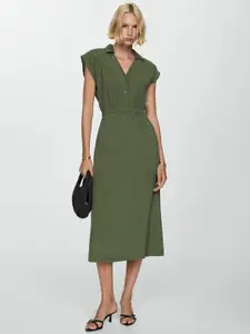 MANGO A-Line Midi Dress