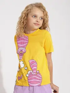 Vero Moda Girls Graphic Printed Round Neck Cotton T-shirt