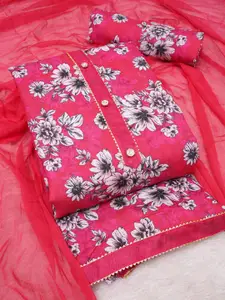 ASISA Printed Gotta Patti Unstitched Dress Material