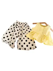 StyleCast x Revolte Girls Pure Cotton Top With Palazzos