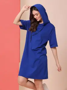 Chemistry Hood Neck A-Line Dress
