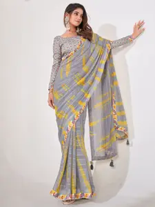 Saree mall Gotta Patti Poly Georgette Sarees