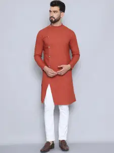 even Mandarin Collar Pure Cotton Straight Kurta