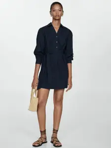 MANGO Pure Cotton Shirt Mini Dress