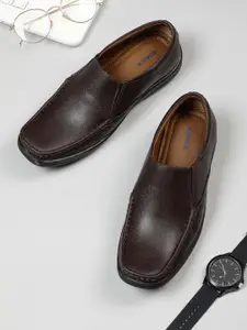 Kosher Men Square Toe Formal Slip-Ons