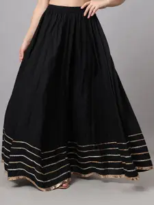 NYPA Flared Maxi Skirt