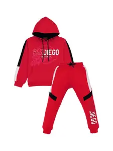 Status Quo Boys Printed Tracksuits With Hoodie