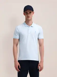 U.S. Polo Assn. Men Solid Polo Collar Cotton Slim Fit T-Shirt