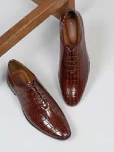 Kosher Men Textured Formal Derbys