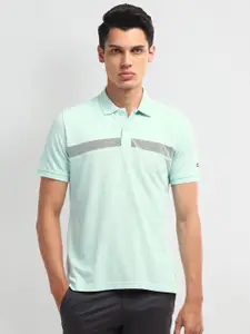 Arrow Sport Men Striped Polo Collar Cotton T-Shirt