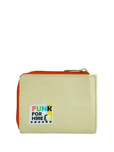 Funk For Hire Women Typography Printed Zip Around Wallet
