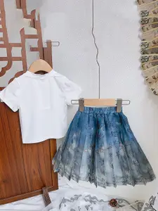 StyleCast x Revolte Girls Pure Cotton Top with Skirt
