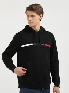 Tommy Hilfiger Men Graphic Printed Hooded Sweatshirt