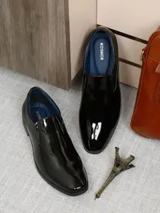 Kosher Men Round Toe Formal Slip-On Shoes