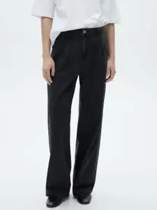 MANGO Women Pure Cotton Straight Fit Jeans