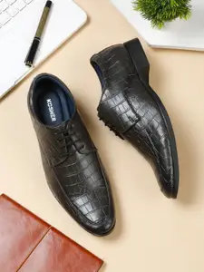 Kosher Men Textured Formal Derbys