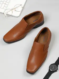 Kosher  Men Square Toe Formal Slip-Ons