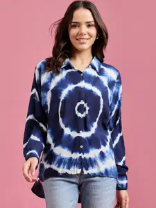 DressBerry Women Classic Spread Collar Dyed Relaxed Fit Casual Shirt