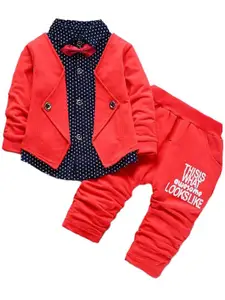 StyleCast x Revolte Boys Printed Pure Cotton Shirt with Shorts