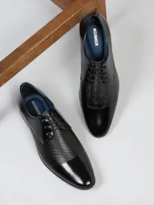 Kosher Men Textured Formal Derbys