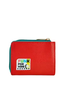 Funk For Hire Women Printed Zip Around Wallet