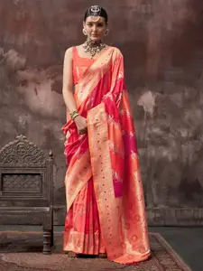 Saree mall Ethnic Motifs Woven Design Banarasi Saree