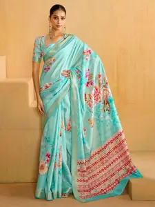Saree mall Floral Zari  Sungudi Sarees