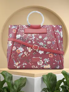 Caprese Floral Printed Structured Satchel