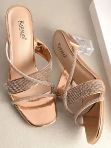 KARADDI Gold Confortable & Lightweight Heels