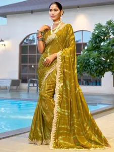 Saree mall Sequinned Poly Chiffon Sarees