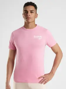 Reebok Lifestyle Workout Ready Printed Pure Cotton Slim Fit T-Shirt