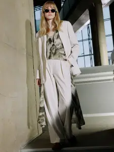 Koton Notched Lapel Collar Single Breasted Blazers