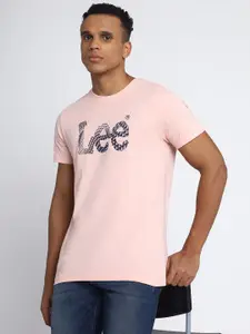 Lee Typography Printed Cotton Slim Fit T-shirt