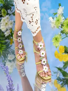 House of Prisca Women Stiletto Sandals with Buckles